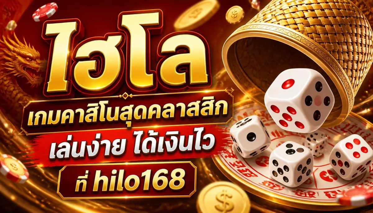 ไฮโล เกมคาสิโนสุดคลาสสิก เล่นง่าย ได้เงินไว ที่ hilo168